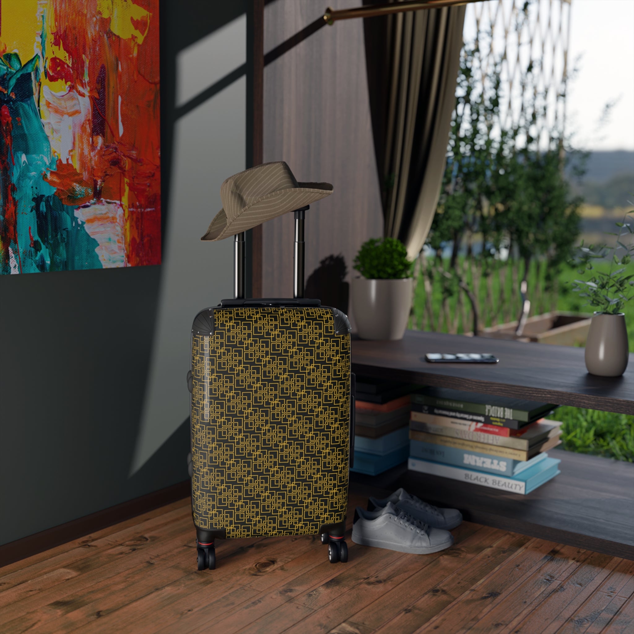 Linea Moda - Gold - Black - Stylish Luggage for Adventurers