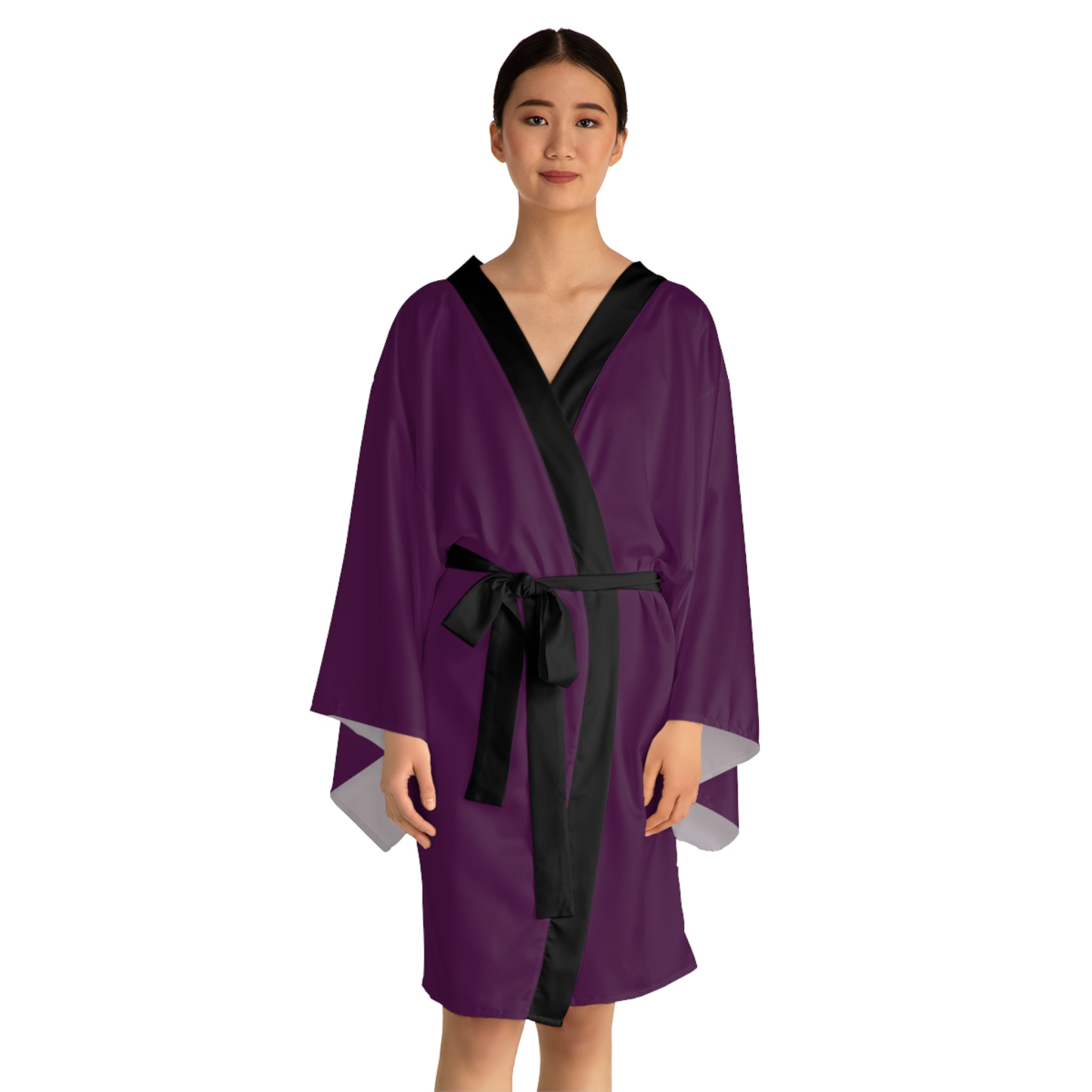Cities and Landmarks - Colosseum - Rome - Long Sleeve Kimono Robe - Chic Loungewear, Spa Outfit, Gift for Her, Inner Peace, Home Comfort