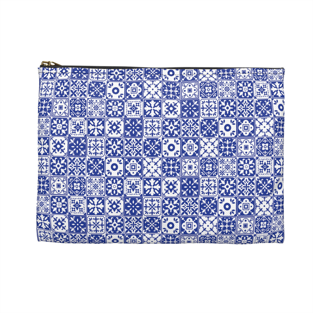 Mediterraneo Mosaic - Blue - Accessory Pouch - Perfect for Adventurers & Travelers