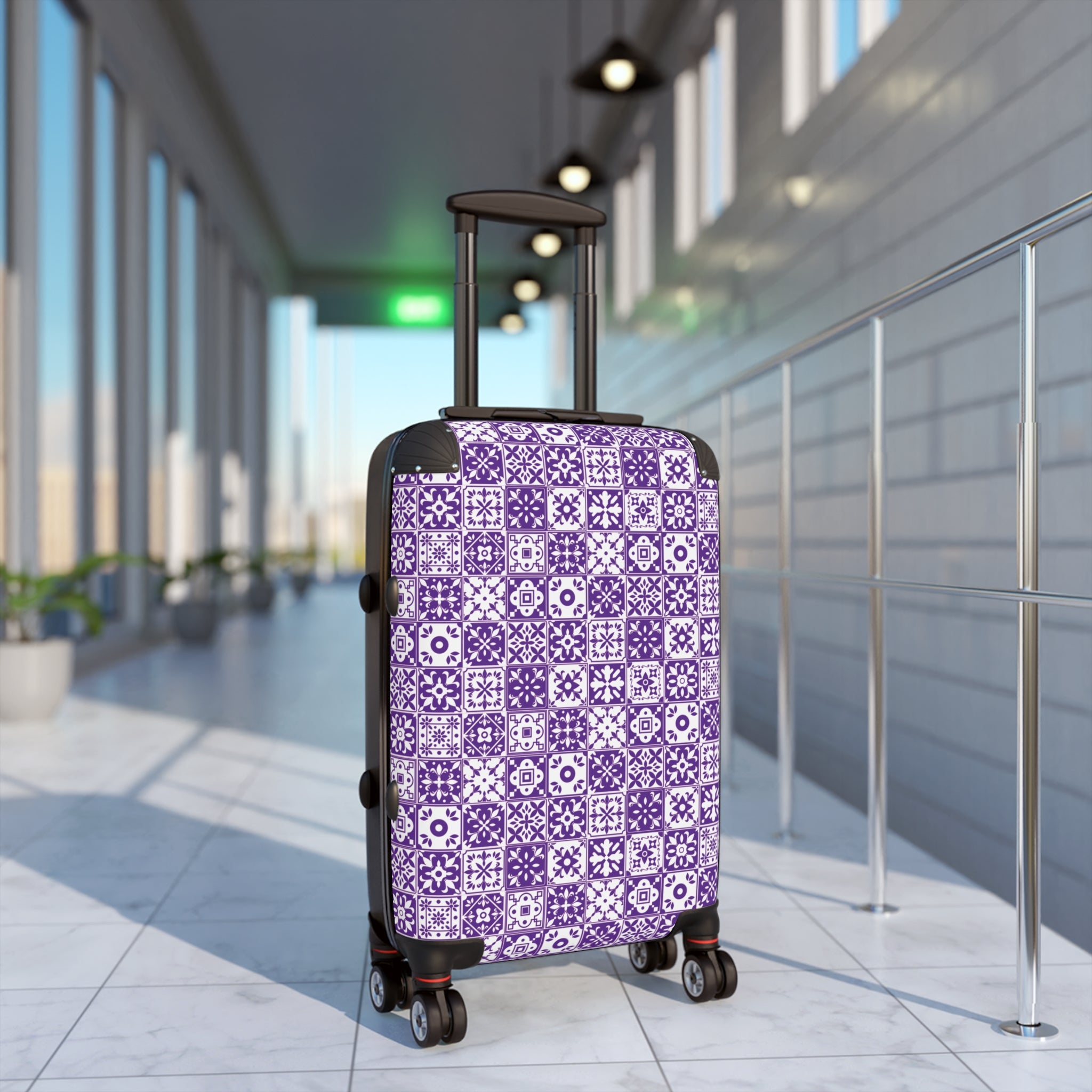 Mediterraneo Mosaic - Purple - Suitcase - Stylish Luggage for Adventurers