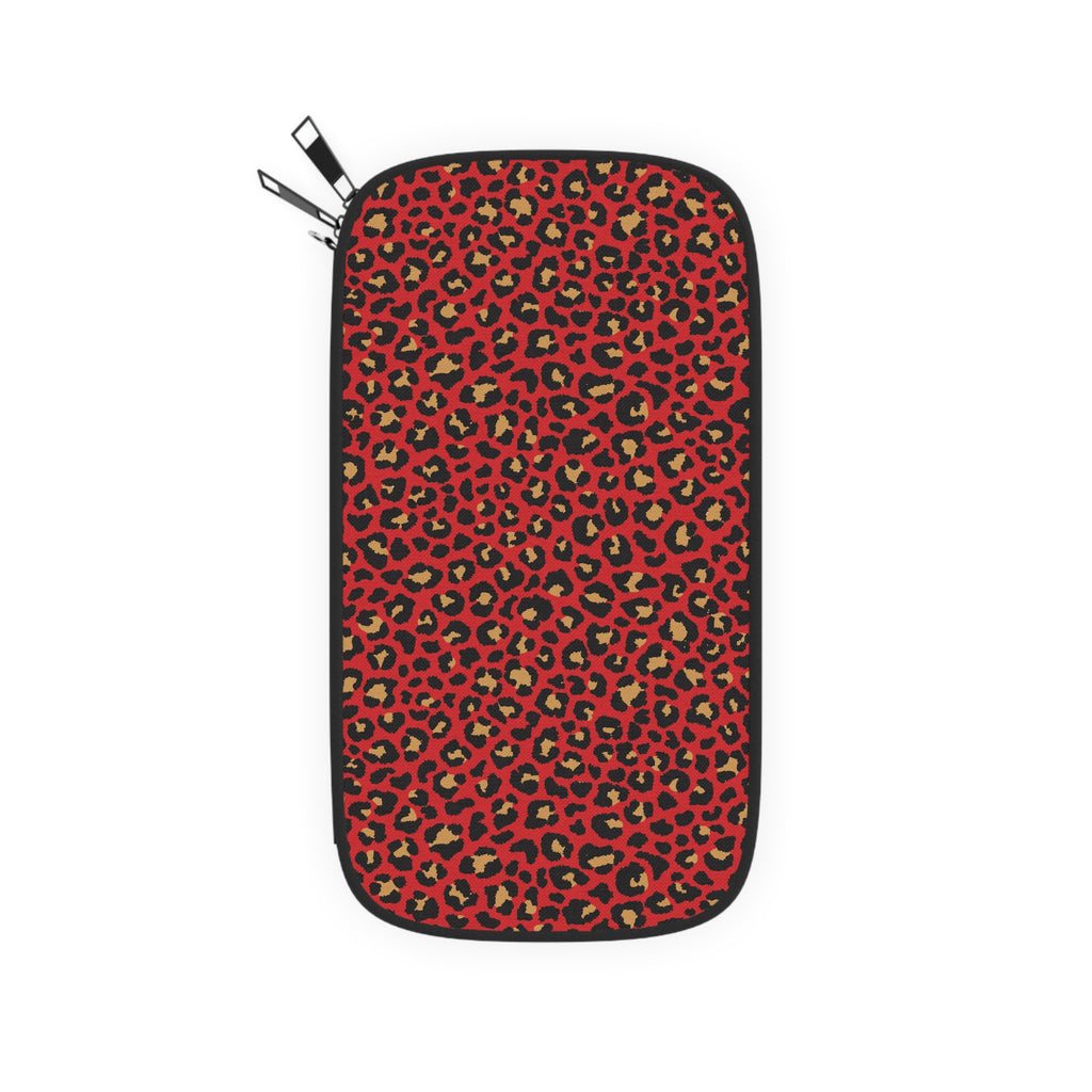 Spicy Kitty - Scarlet - Leopard Print - Passport Wallet - Perfect for Adventurers & Travelers