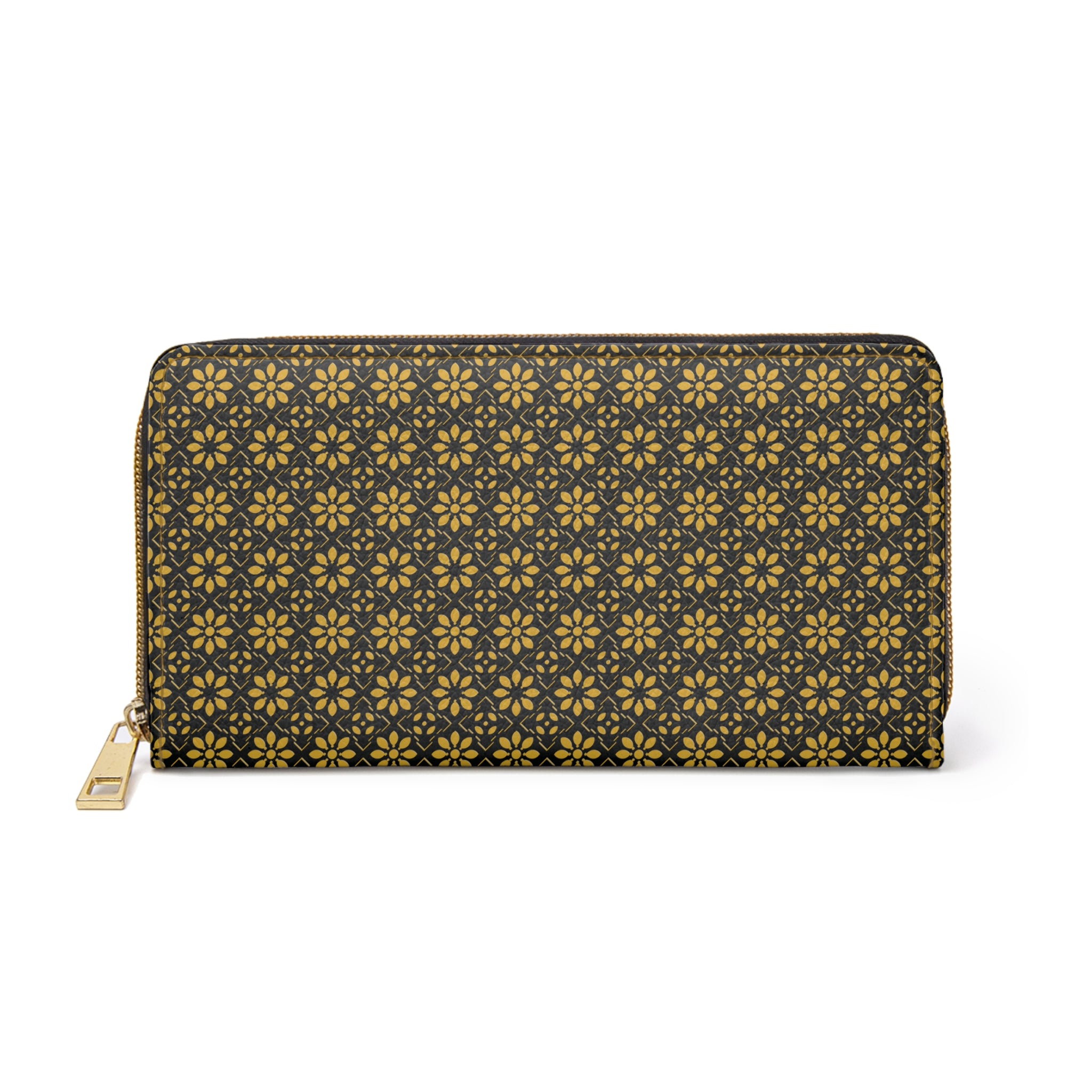 Florina - Gold - Black - Zipper Wallet - Travel Accessories
