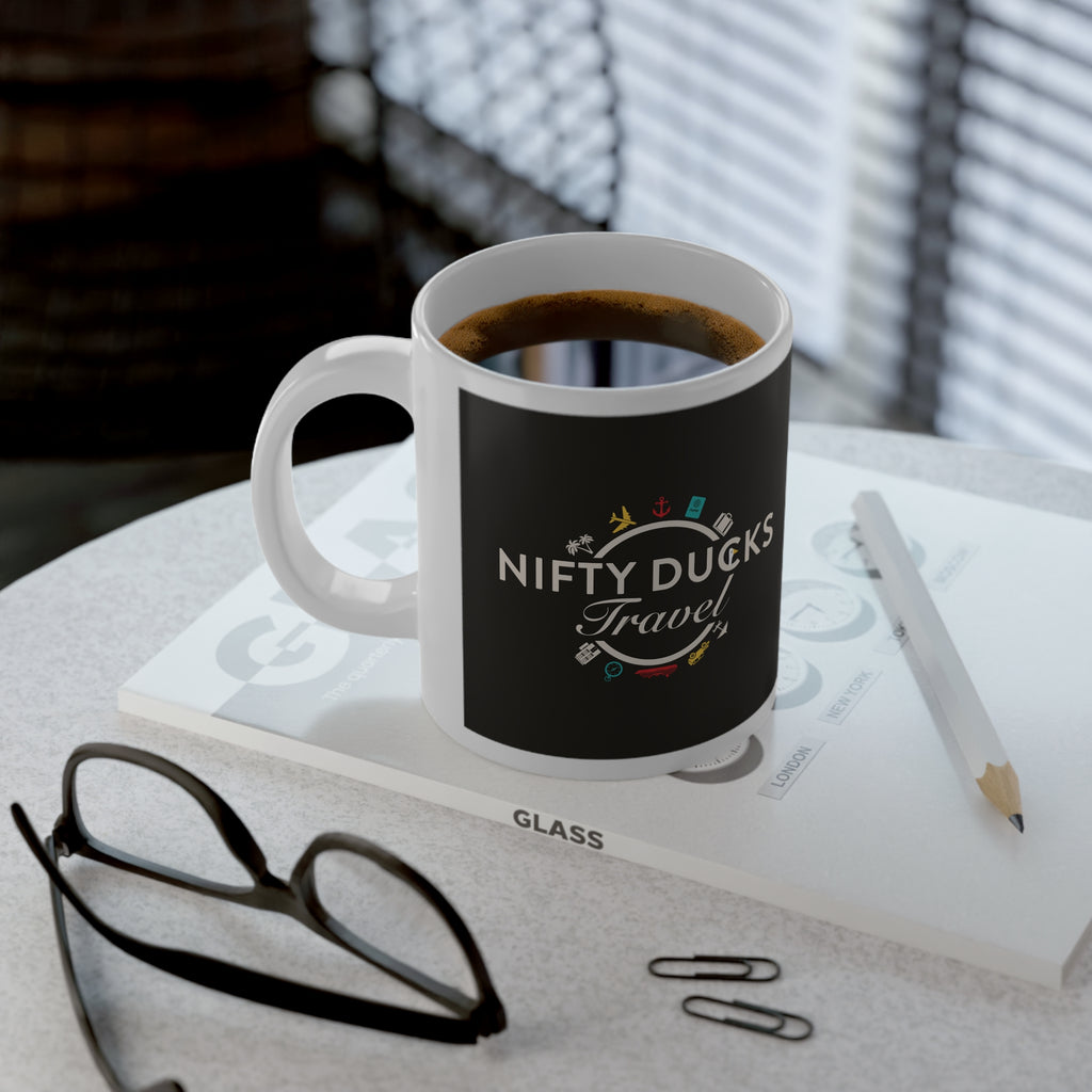 Nifty Ducks Travel Logo Jumbo Mug - 20oz Coffee Cup