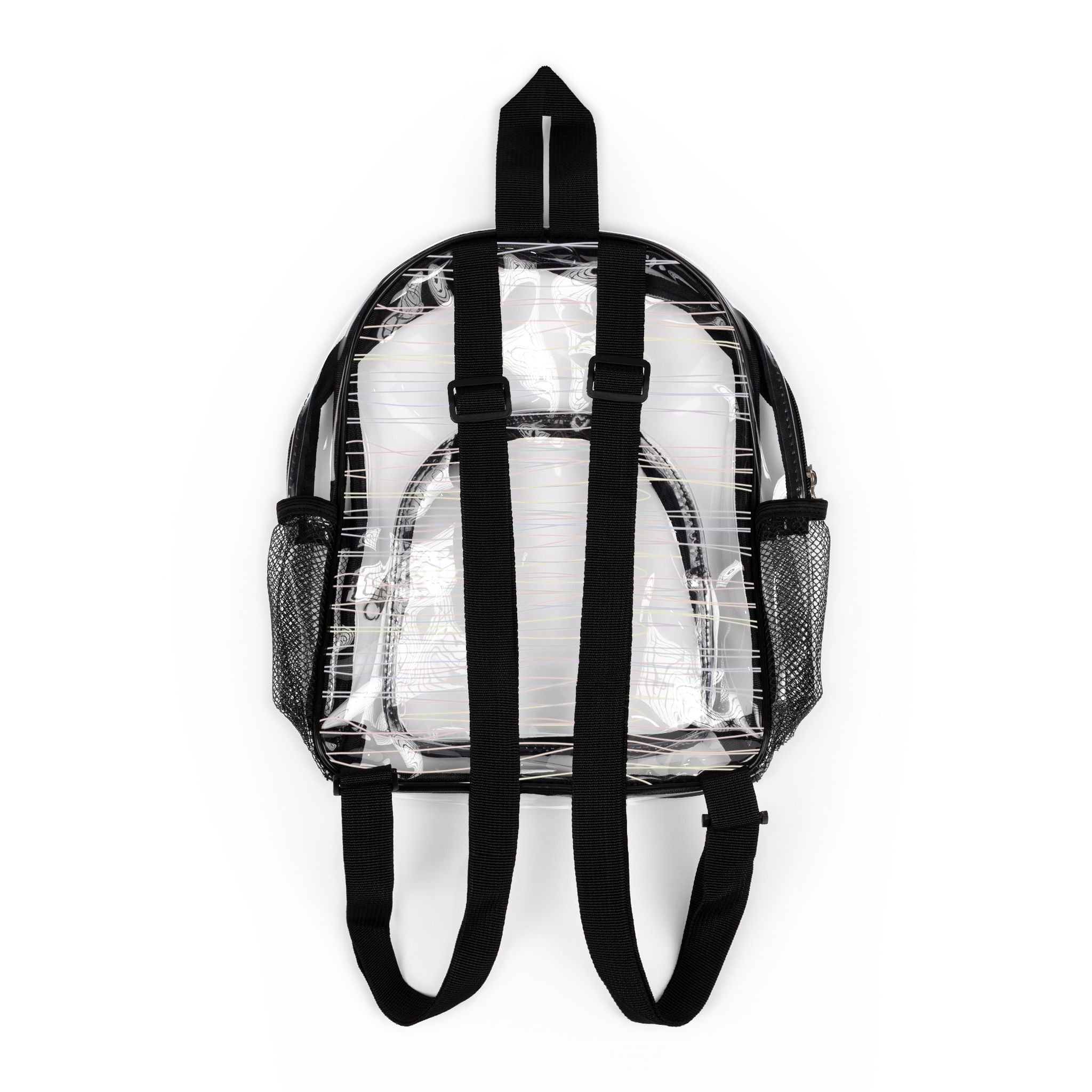 Rainbow Wavy Stripes - Clear Stadium Backpack