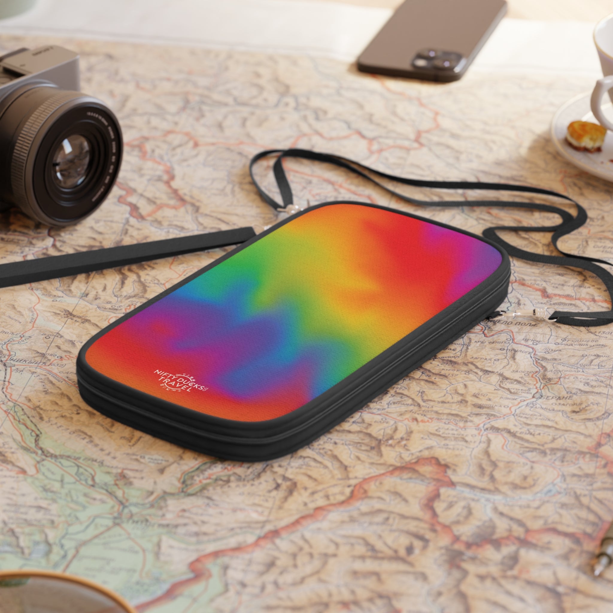 Travel in Technicolor - Passport Wallet - Perfect for Adventurers & Travelers