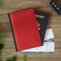 Scarlet Dots - Passport Cover | Travel Accessory, Gift for Jet setters, Unique Travel Journal, Vacation Must-Have, Gift for Travelers