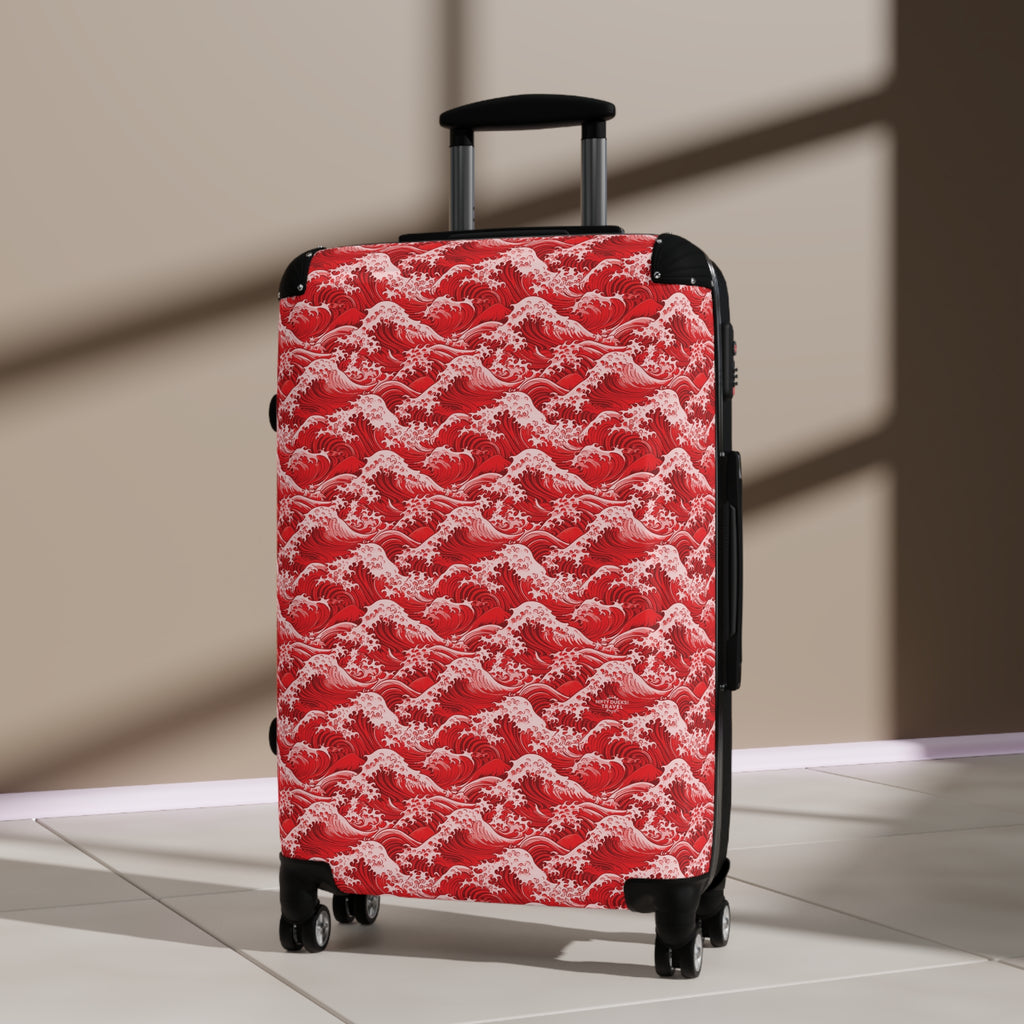 Tempest Tides - Red - Suitcase - Stylish Luggage for Adventurers