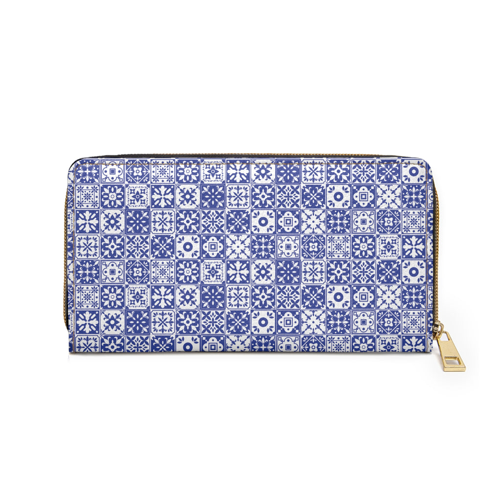 Mediterraneo Mosaic - Blue - Zipper Wallet - Travel Accessories