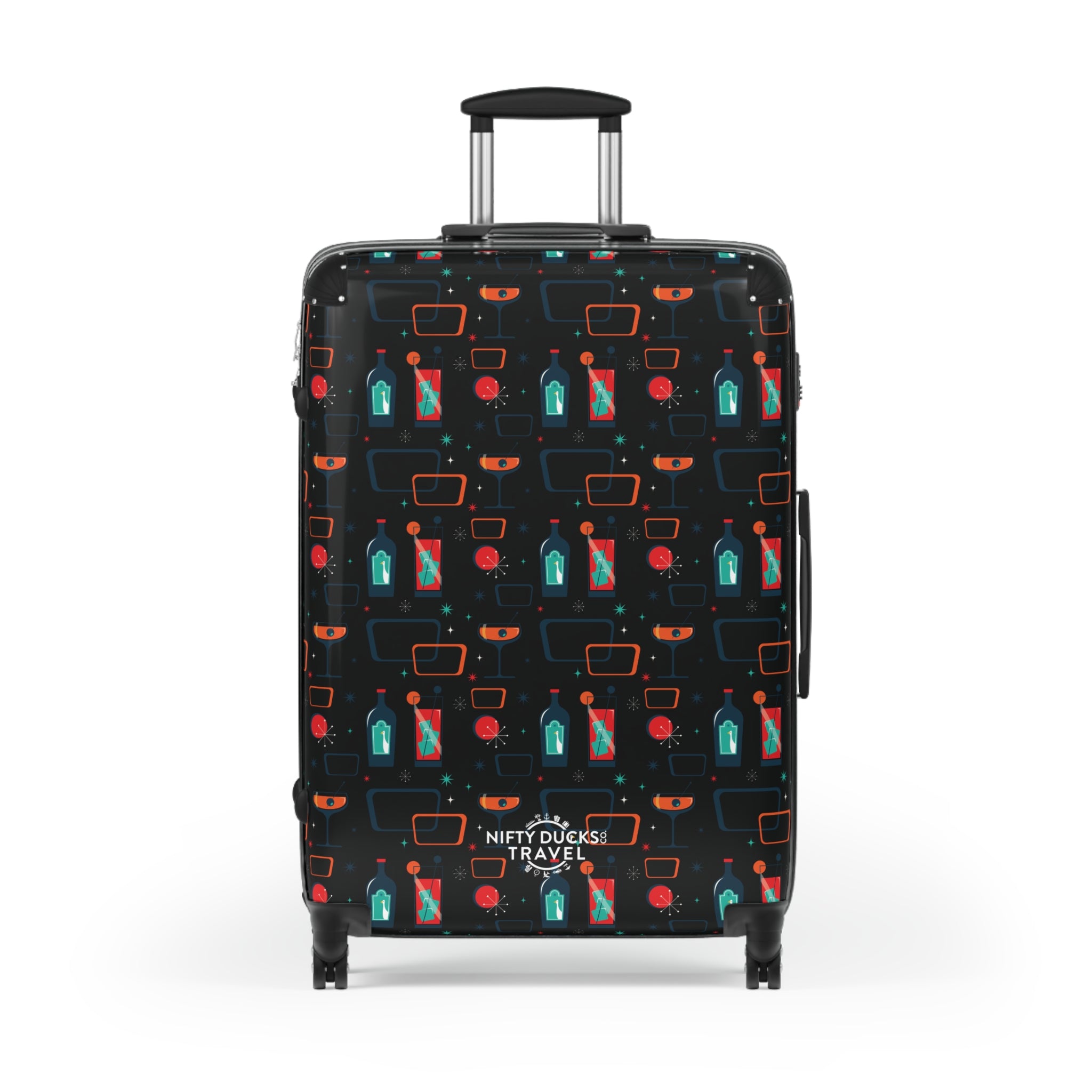 Cocktail Time - Black - Suitcase - Stylish Luggage for Adventurers