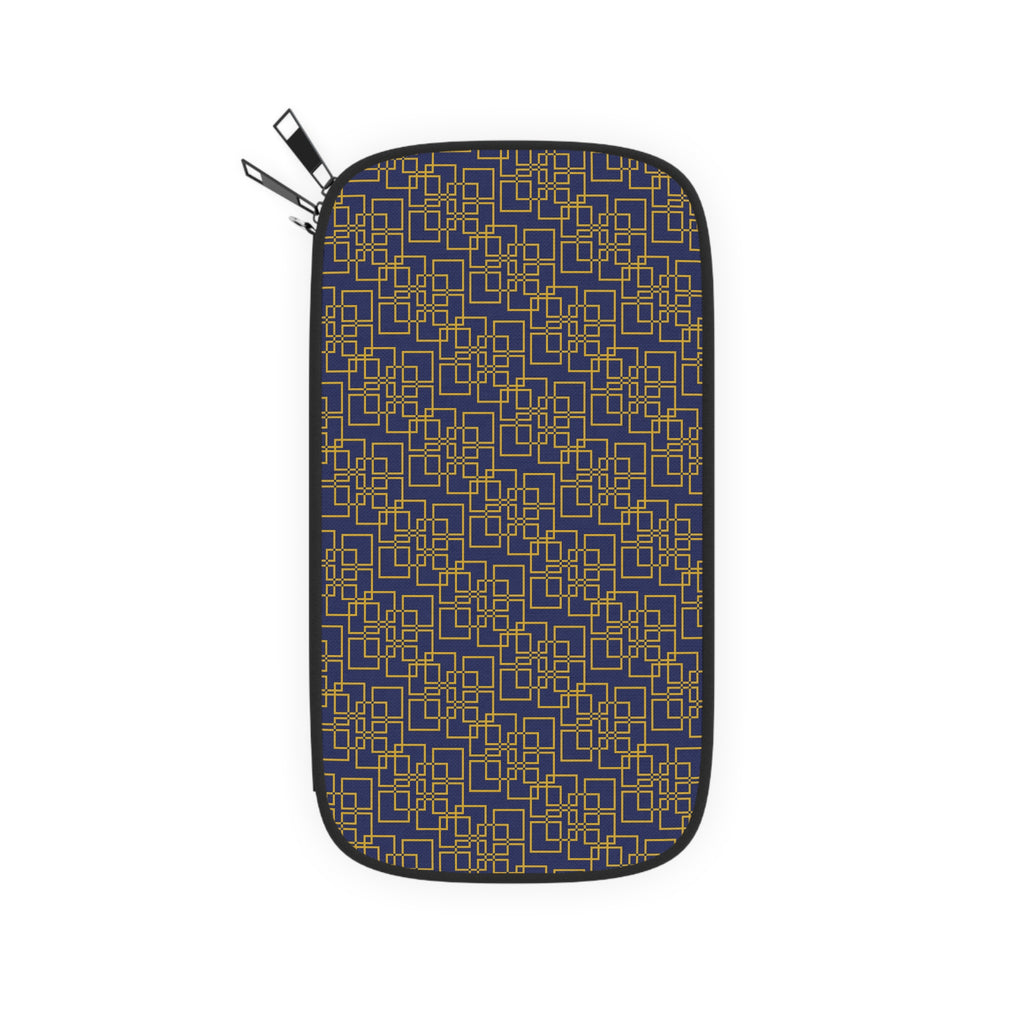 Linea Moda - Midnight Mallard - Gold - Passport Wallet - Perfect for Adventurers & Travelers