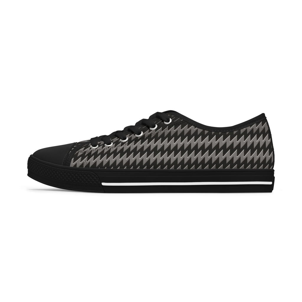 Kinetra - Black - Women's Low Top Sneakers — Casual Canvas Shoes