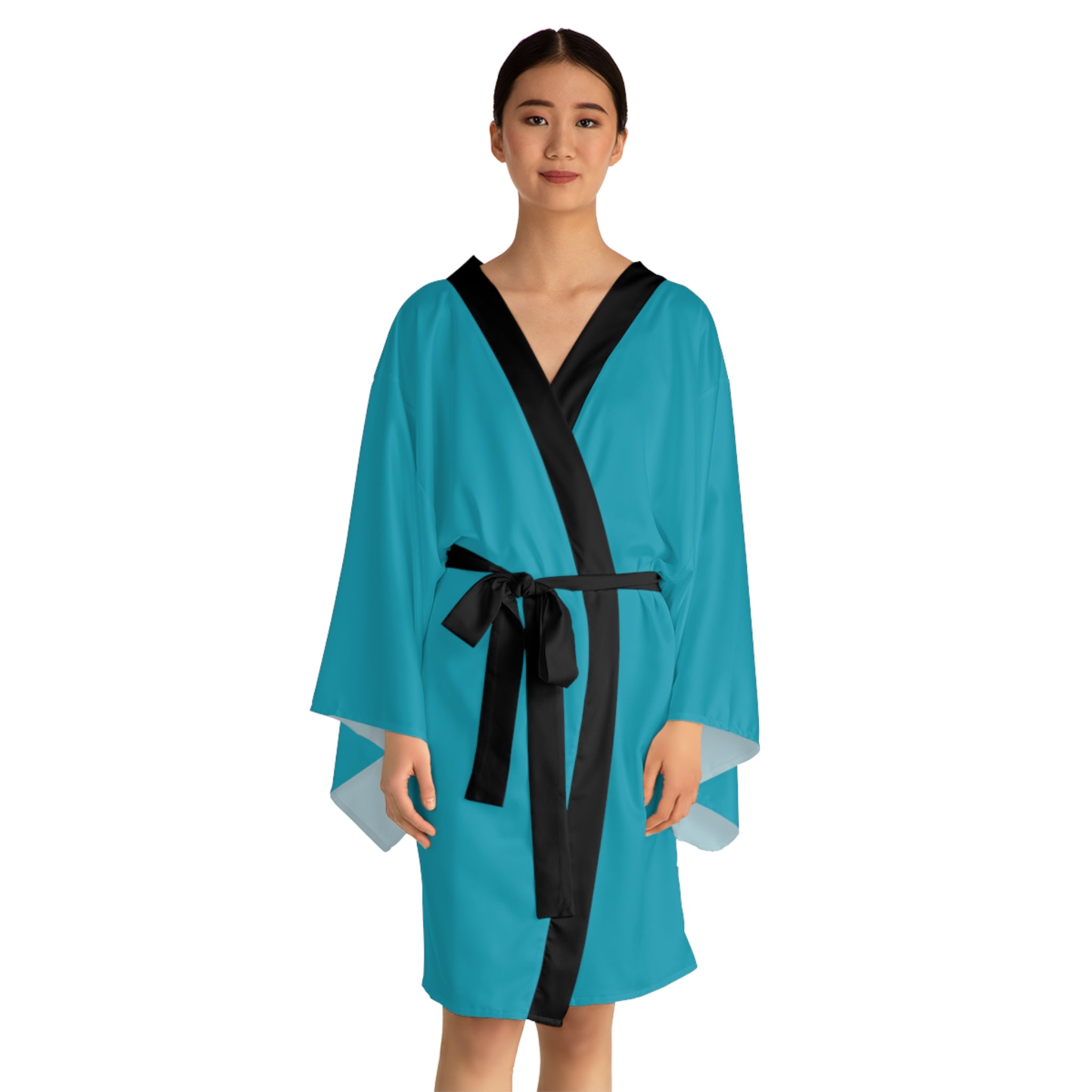 Cities and Landmarks - Krabi - Thailand - Long Sleeve Kimono Robe - Chic Loungewear, Spa Outfit, Gift for Her, Inner Peace, Home Comfort