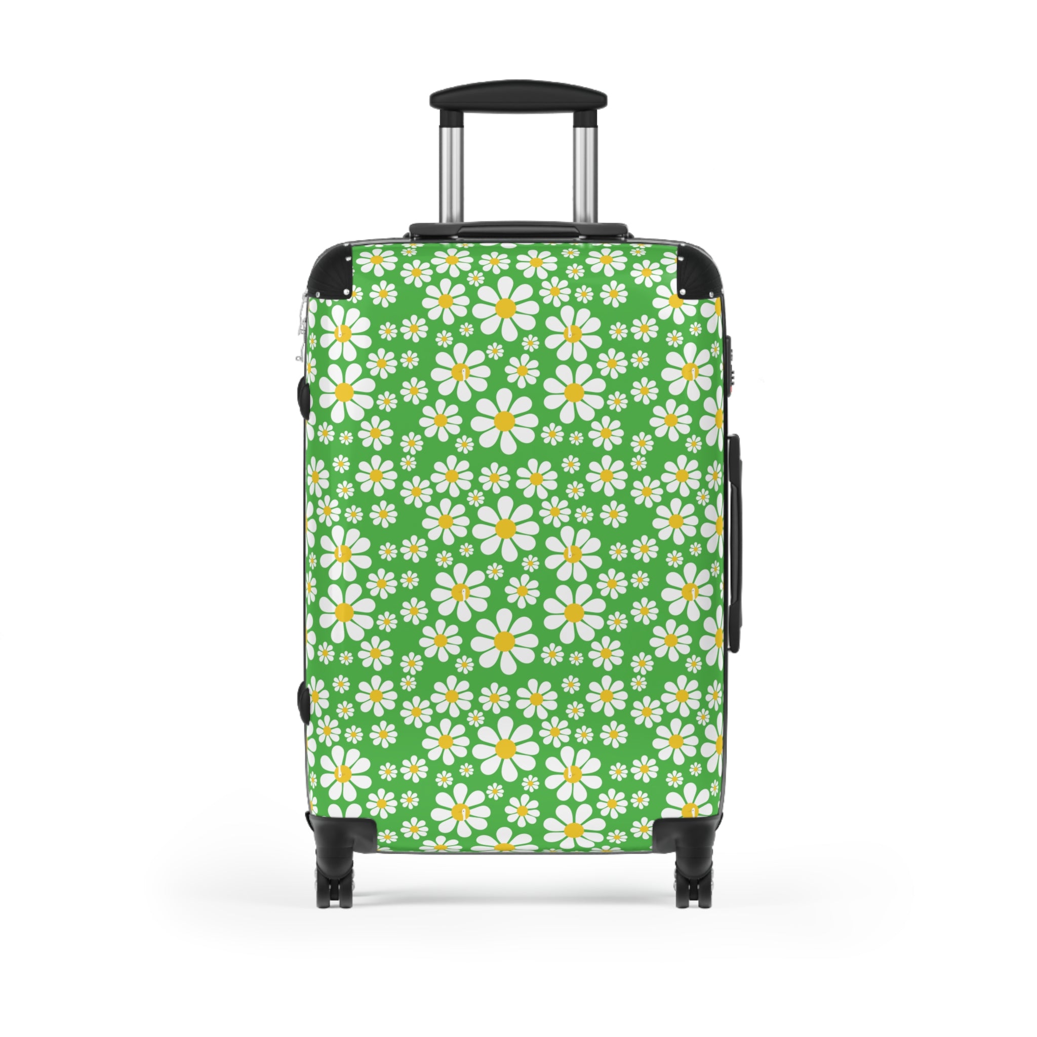 Ducks in Daisies - Lime Green - Suitcase - Stylish Luggage for Adventurers