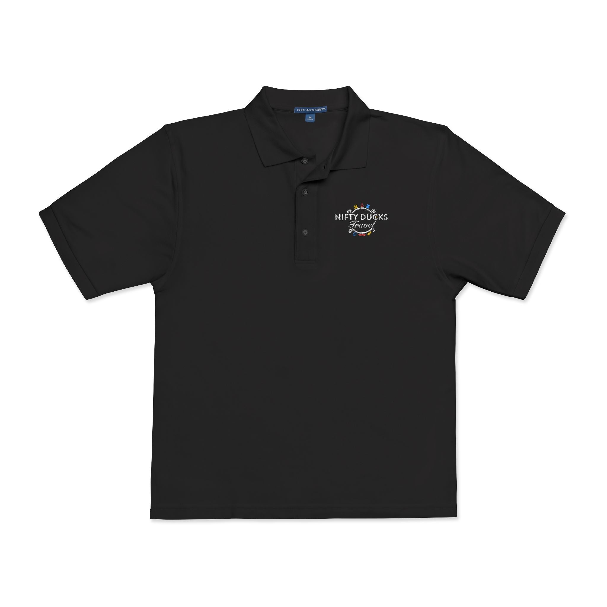 Nifty Ducks Travel Logo - Unisex Polo